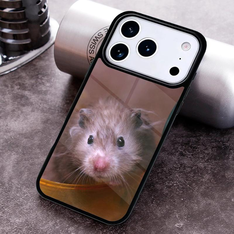 Милый Прелестный Чехол для Телефона с Хомячком Для iPhone 17 16 15 14 13 12 11 Pro Max Plus 17Air Мягкий Силиконовый Чехол