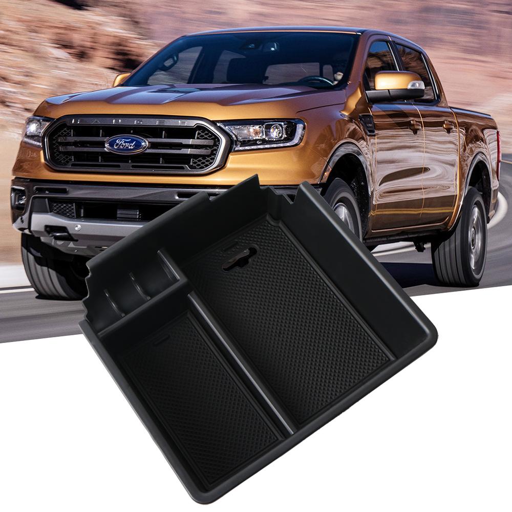 Автомобильный центральный подлокотник для хранения ящика для Ford Ranger 2012-органайзер на центральной консоли для уборки