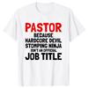 Funny This Pastor Has An Awesome Congregation Women T Shirts Bible Jesus Christian God Short Sleeve Birthday Gifts Men T-shirt