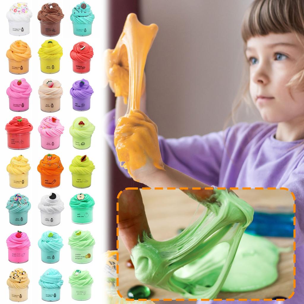 70 мл слизь, хлопковая грязь, декомпрессионная игрушка, цветная грязевая игрушка, интерактивная игрушка для родителей и детей