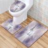 Unicorn Bathroom Floor Mat Toilet Three-Piece Set