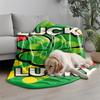 2D Colorful Pattern Blanket Microfiber Flannel Cover Blanket Bedroom Living Room Sofa Soft And Comfortable Home Decoration