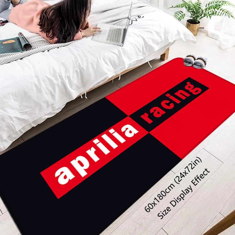 VIKAMA Aprilia Racing Floor Rug Non-Slip Water Absorbent Mat For Garage Hallway Entryway Bedside Door Carpet