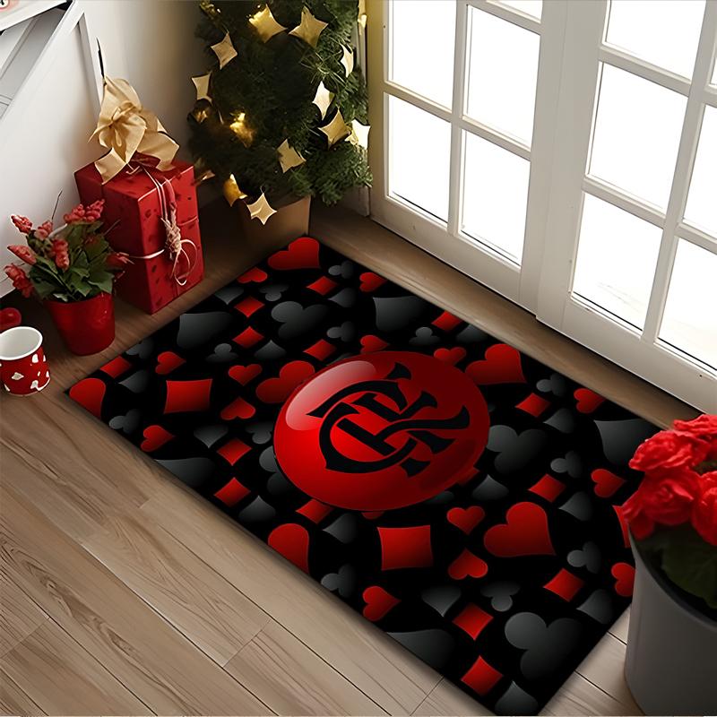 [Rangers FC Printed Carpet] Durable Home and Office Area Rug, Kitchen Farmhouse Decorative Floor Mat