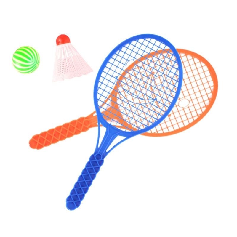 Набор ракеток для бадминтона Набор пластиковых ракеток Набор теннисных ракеток Для малышей Интерактивная игра Упражнение на координацию