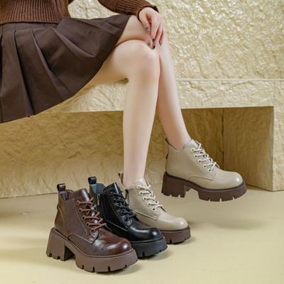 Ботинки Martin из кожи с высоким голенищем