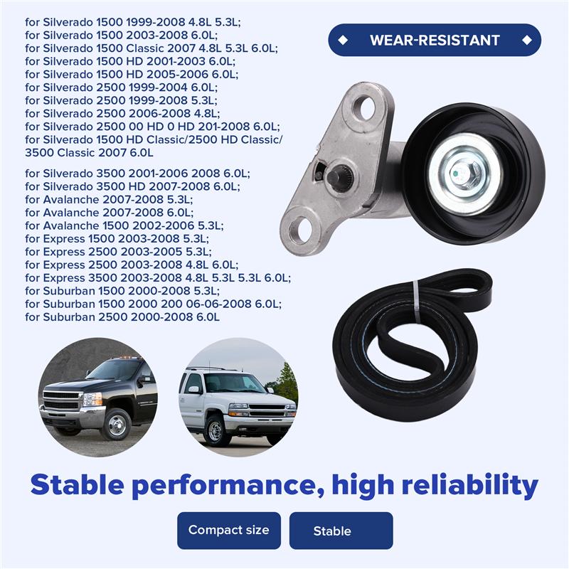 APT BK232 Комплект натяжителя ремня привода ГРМ для Silverado 1500(1999-2008 гг.)