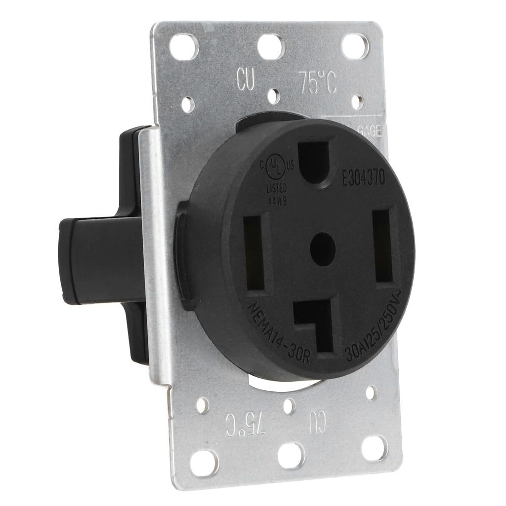 Промышленная розетка с 4 отверстиями, гнездо, разъем питания, стандарт США, 30 А, 125 В/250 В