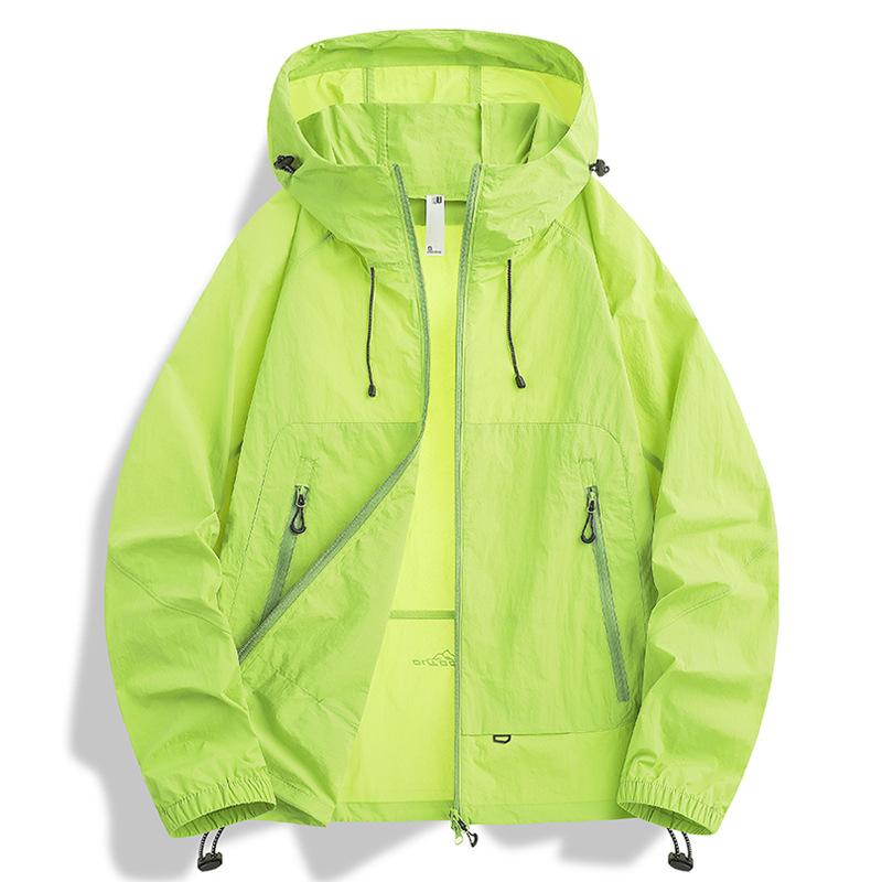 Outdoor UPF10 + Ice Silk Sunscreen Clothing Men's Summer Light and Breathable Sunscreen Clothing Fashion Versatile Jacket