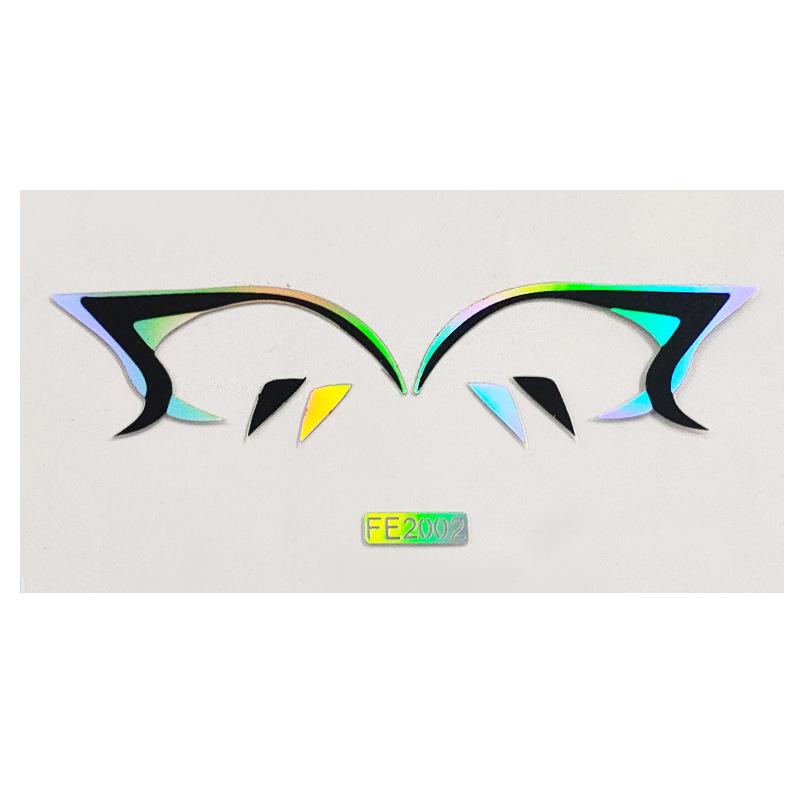 Временная наклейка для лица, наклейка для татуировки, сценическое искусство, наклейка для красоты, сделай сам, имитация лазерного лазера, наклейка для лица, наклейка