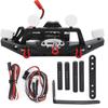 Front Bumper with LED Light Electric Winch and Controller for Traxxas TRX4Axial Scx10 II