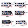 2Pcs Premium Fender Side Badge Emblem for BMW M Power X1 X2 X3 X4 X5 X6 Glossy Black Sticker Logo 6.8cm 8.4cm Car Styling Decor HG5