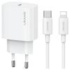 USAMS Land. Network. 1Xusb-C T65 Pd20Wpd Fast Charging Us-Cc226 + Cable Usb-C/Lightning Us-Sj712 30W White Yi Series Oyxltz02