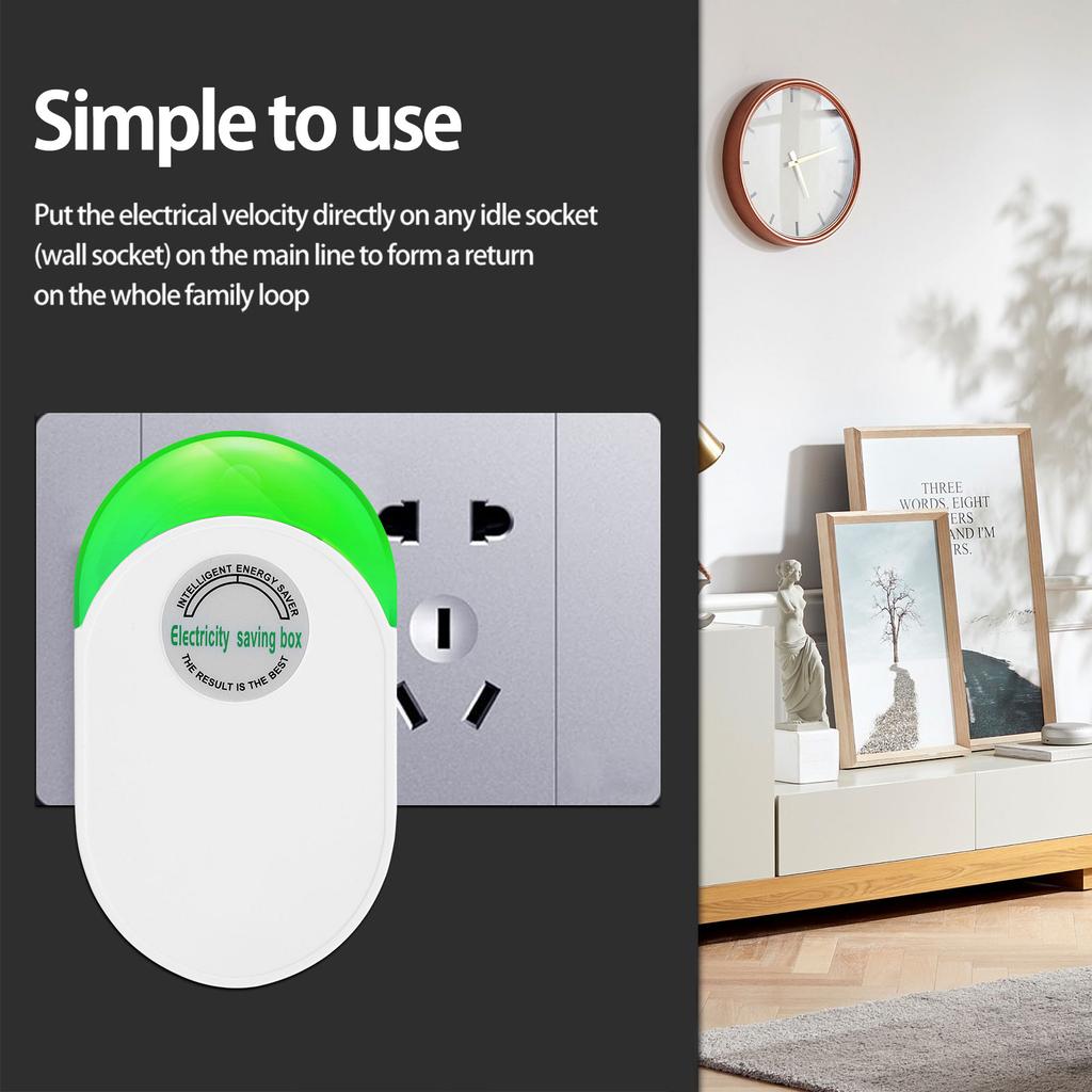 2/4PCS Power Saver Energy Saver Household Electricity Saving Box with US Plug 90V-250V Energy Saving Device for Electricity Home