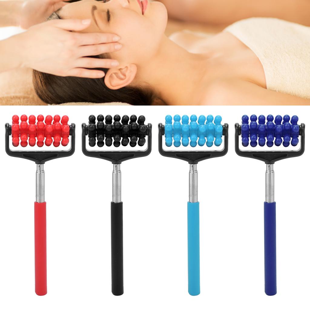 Back Massage Roller Stick Men Women Household Muscle Soreness Pain Relief Telescopic Roller Massager