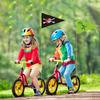 Adjustable Height Bicycle Flag Waterproof Kid Bicycle Safety Flags With Flagpole Bicycle Trailer Flag Outdoor Leisure Riding