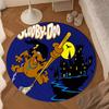 Scoo-dog Halloween Mystery Round Rug for Livingroom,Bedroom, Palyroom, Chair Rug, Area rug, Circle Carpet, Large Size Fan Christmas gift