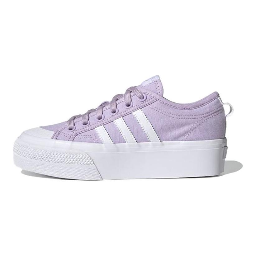 adidas Женские кроссовки на платформе Nizza 'Purple White' FV5455