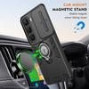 KEYSION Shockproof Armor Case for Infinix Hot 60i 4G Camera Protection Ring Stand Phone Back Cover for Infinix Hot 60 Pro+ 60 5G