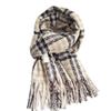 New Korean Version of Glutinous Rice Camouflage Plaid Scarf Ins Autumn and Winter Korean Version Versatile Student Shawl