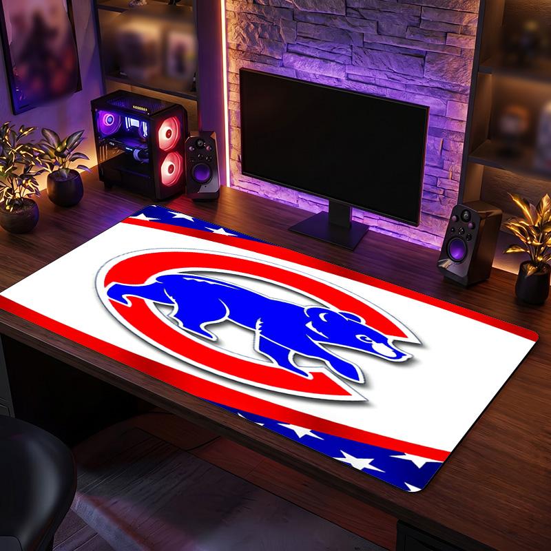 Коврик для мыши с узором Chicago Cubs Анти?Нескользящий резиновый коврик для стола для игр, работы, украшение рабочего стола