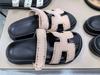Су Иньинь~ Летние женские шлепанцы на платформе, увеличивающие рост, повседневные, на липучках, H-образные шлепанцы второго дяди для улицы