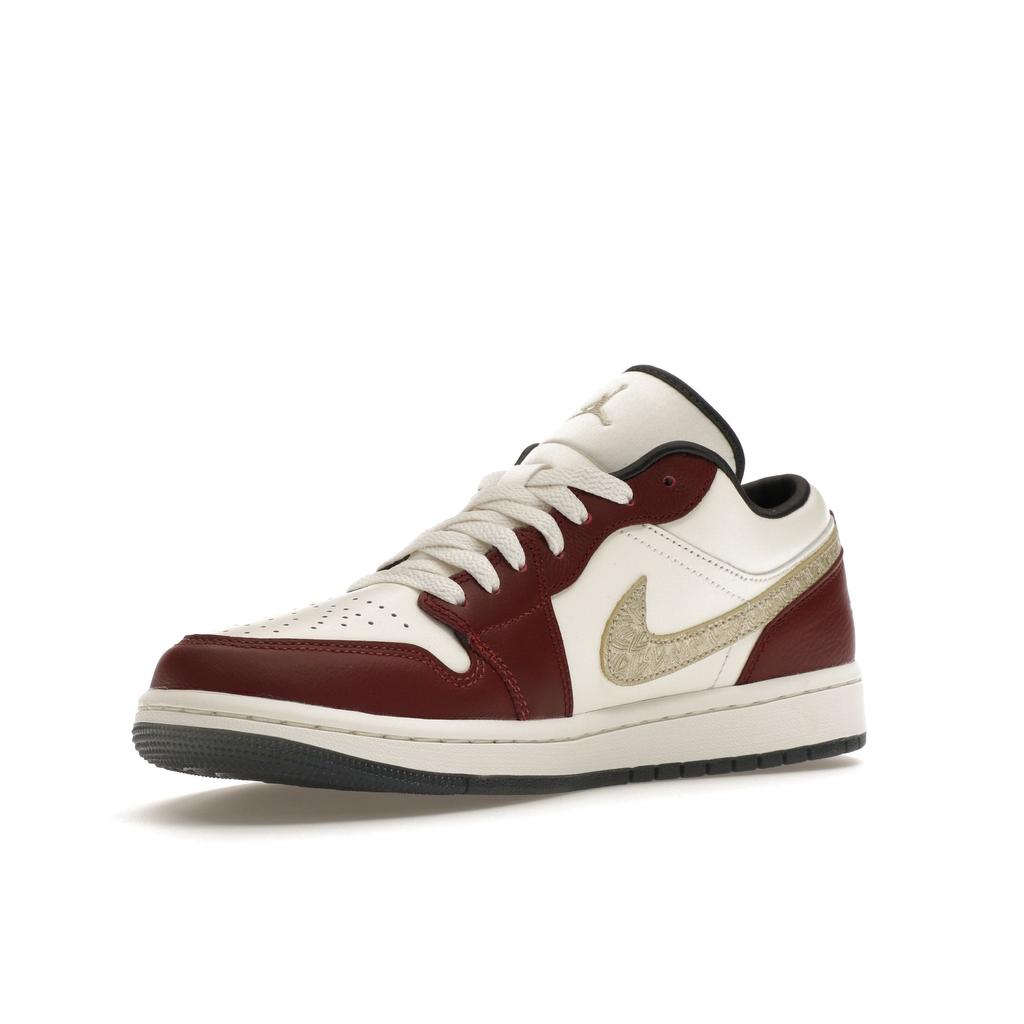 Air Jordan 1 Low SE Year of the Dragon Женские кроссовки Red Sail Metallic-Gold-Grain FJ5735-100