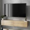 Meuble TV / Meuble de salon - NICOLE - 160 cm - chêne artisan - style moderne