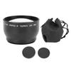 52mm 2X Magnification HD Teleconverter Telephoto Lens for 52mm Mount Camera Lightweight Aluminum Alloy T2 Lens Thread