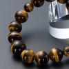 Buddhist altar shop Takita Shoten Специально подобранные четки для браслета из натурального камня, браслет из тигрового глаза, внутренняя окружность бусин 14 мм