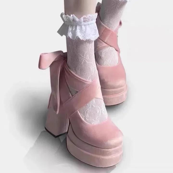 Роскошные туфли, модные дизайнерские туфли на платформе для женщин Мэри Джейн, туфли с перекрестными ремешками на толстом каблуке, женские туфли-лодочки в стиле колледжа