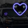 Светодиодная подсветка салона автомобиля, Светодиодные фонари в форме сердца на солнечных батареях, Светодиодная неоновая подсветка для декора заднего стекла автомобиля, Для ночного вождения, 5 режимов