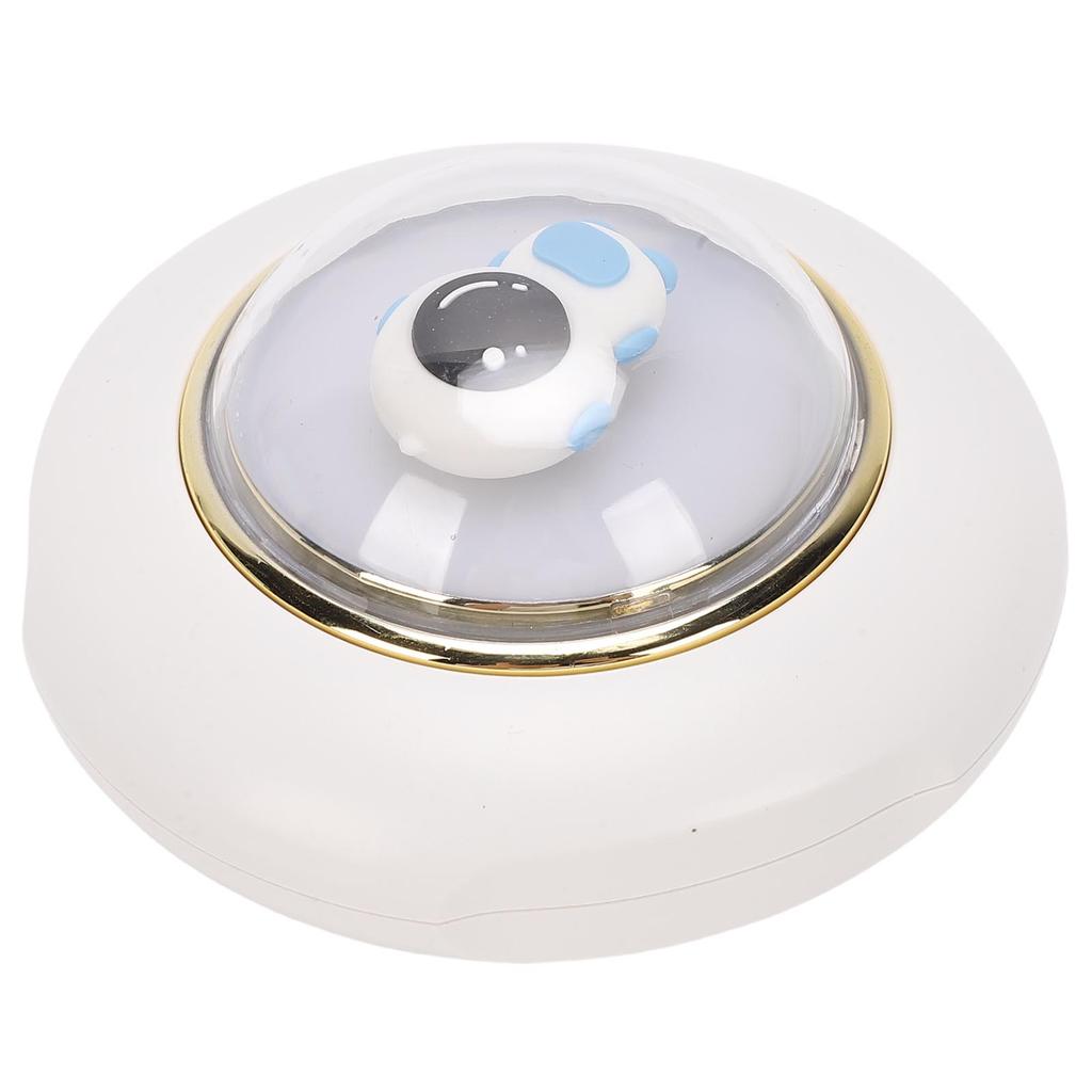 Small Hand Warmer with Night Light Astronaut Rechargeable Hand Warmer for Office Outdoor Travel White