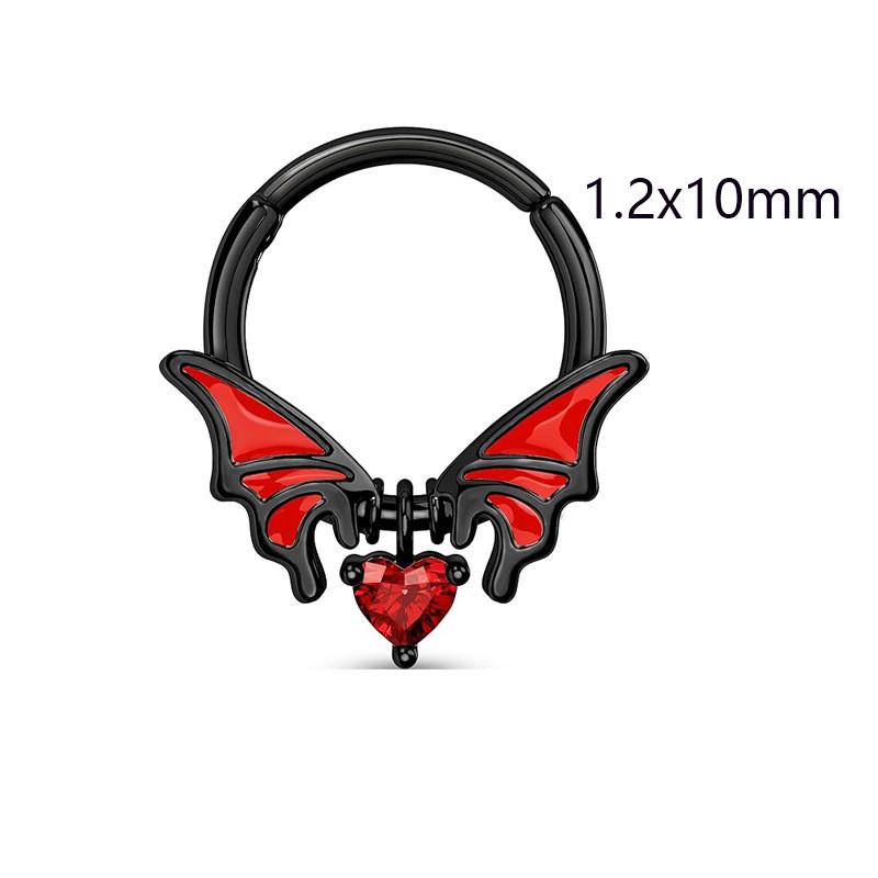 Geometric Stainless Steel Butterfly Belly Button Ring With Wing And Chain Design For Men And Women