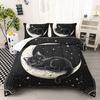 Black Cat Moon Digital Printed Bedding Set Soft Cozy Duvet Cover Set King Queen Twin Single Size Bithday Gift Room Decoration