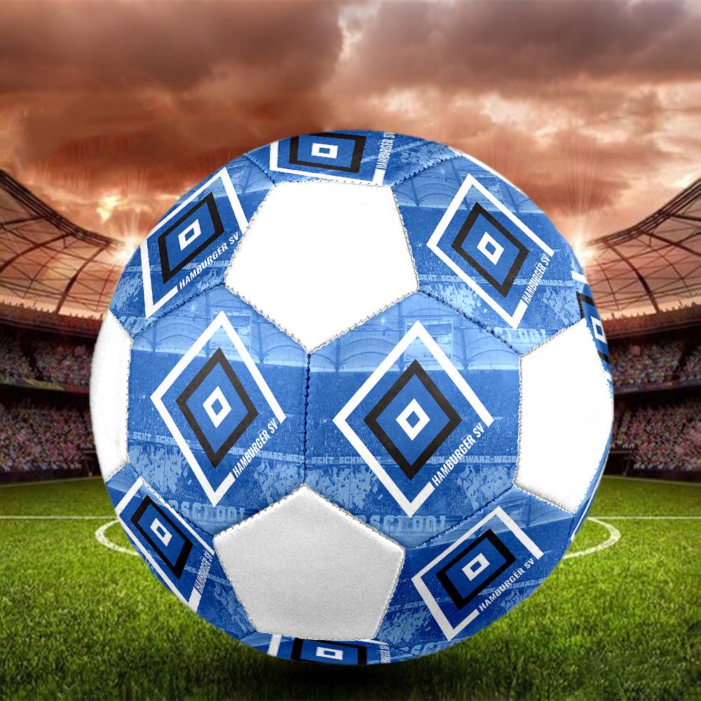 Футбольный мяч Hamburger SV, разноцветный, подходит для всех возрастов, машинная сшивка, материал ПВХ, соревновательного класса, прочный и с высоким отскоком