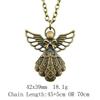 Valentine's Day Vintage Necklace Angel Wings 45cm Or 70cm Long Chain Necklace Women's Bags Choker Necklace