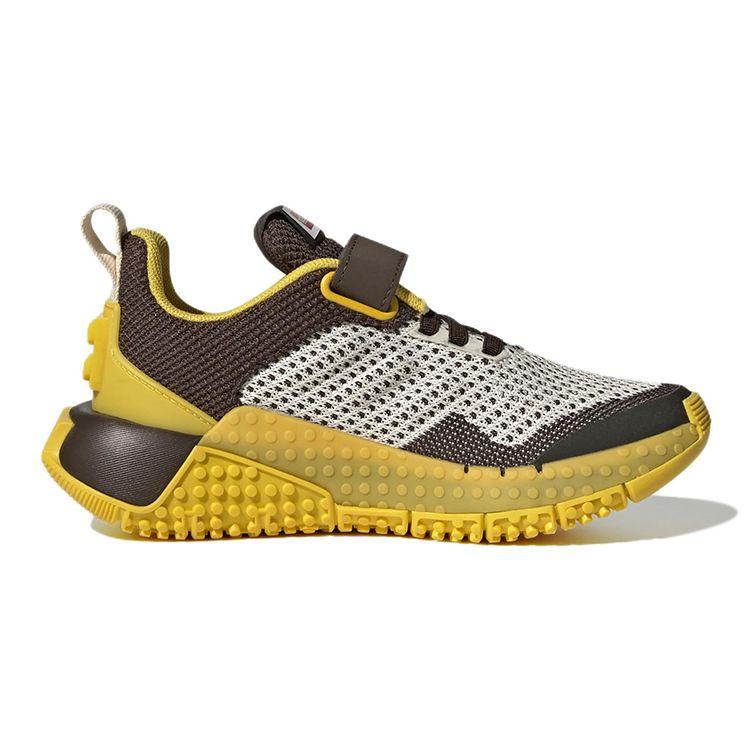 Adidas Lego X Sport Pro K Удобные Прочные Низкие Детские Беговые Кроссовки Детские кроссовки Белый Коричневый Желтый GW3978
