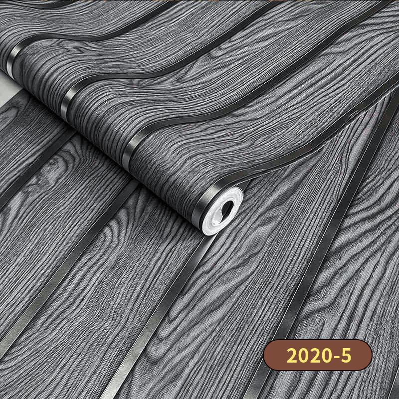 45см*10м Самоклеящиеся ПВХ Водонепроницаемые Отслаивающиеся и Приклеивающиеся 3D Панели в Полоску Обои под Дерево Декор для Акцентных Стен Мебели и Ремонта Дома