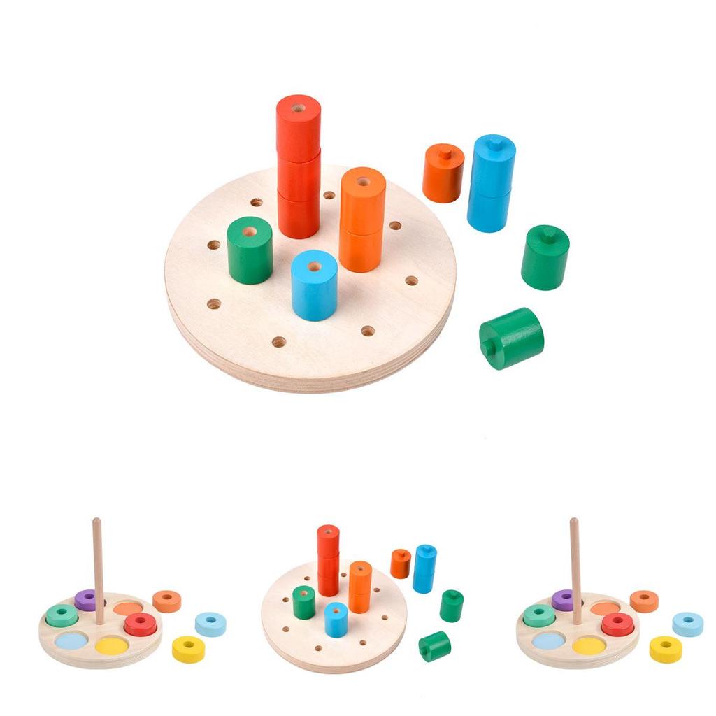Wooden Early Learning Puzzle Set For Kid Cognitive Development Baby Gift