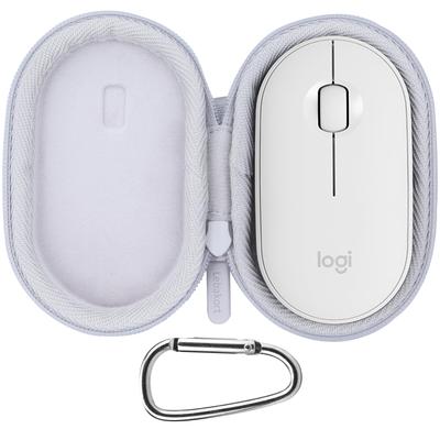 Беспроводная мышь Logitech PEBBLE MOUSE2 M350sGR (Белый с оттенком) совместимо с футляром для хранения Lebakort.