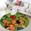 Popeye the Sailor3 Round Area Rug,Carpet Rug for Living Room Bedroom Sofa Playroom Decor,Non-slip Floor Mat