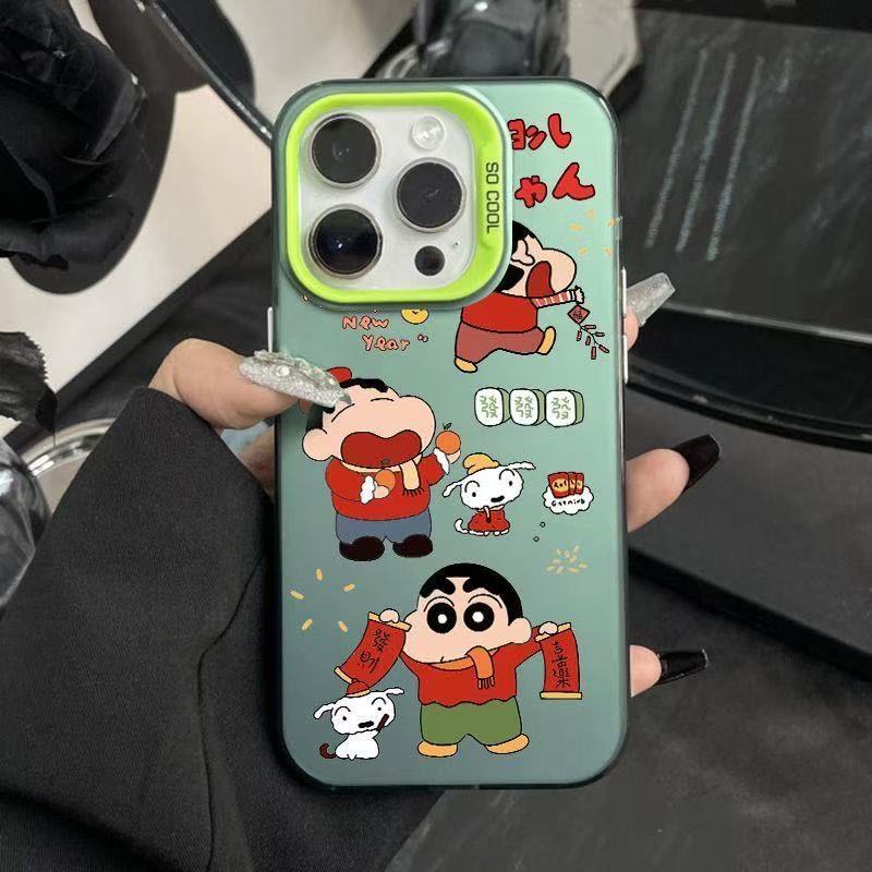 Новый мультяшный чехол для мобильного телефона iphone17 Apple 15promax/14 противоударный 13pro/12/милый 16.