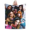 Пледы Katseye Kpop Girl Group Флисовые Зимние Многофункциональные Легкие Пледы для Постельного Белья Офисное Одеяло