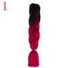 Ombre Braiding Hair Extensions 24inch 115g Synthetic Jumbo Braids Hair Fiber Pink Purple Blue Green