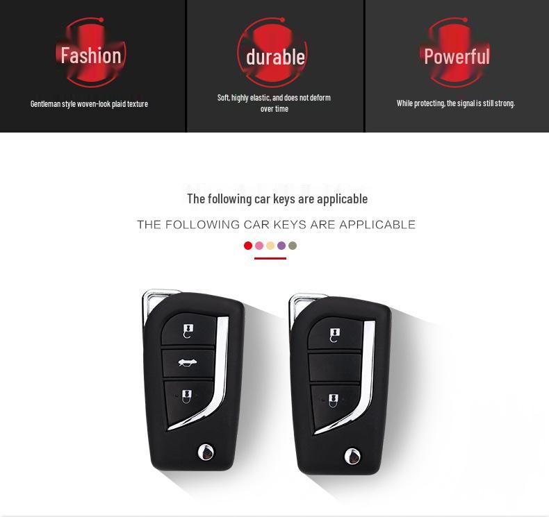 Чехол для ключа для Toyota Corolla, 17 модель Levin, Camry, Highlander, RAV4, Prado