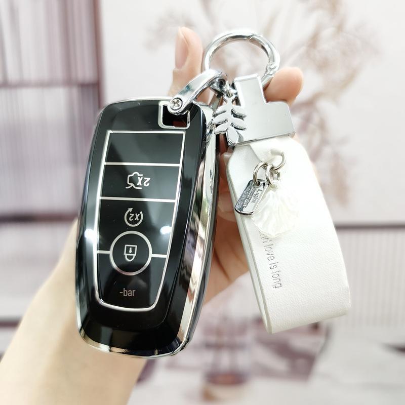 Чехол для ключей Lincoln Corsair & Navigator - Мультяшный дизайн для Aviator, MKZ, Continental, MKC, MKX