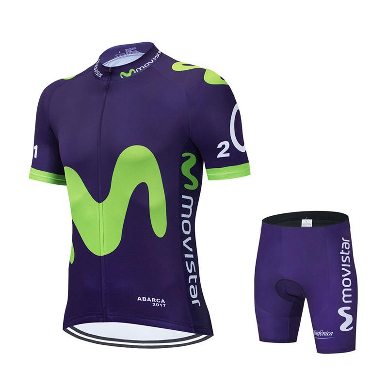 2026 Summer Breathable Cycling Suit Set  Movistar Team Cycling Jersey Set Sport Mtb Bicycle Jerseys Men's Bike Clothing Maillot Ciclismo Hombre