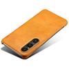 For Sony Xperia 1 VII Case Calf Texture PU Leather Hard PC Protective Phone Cover
