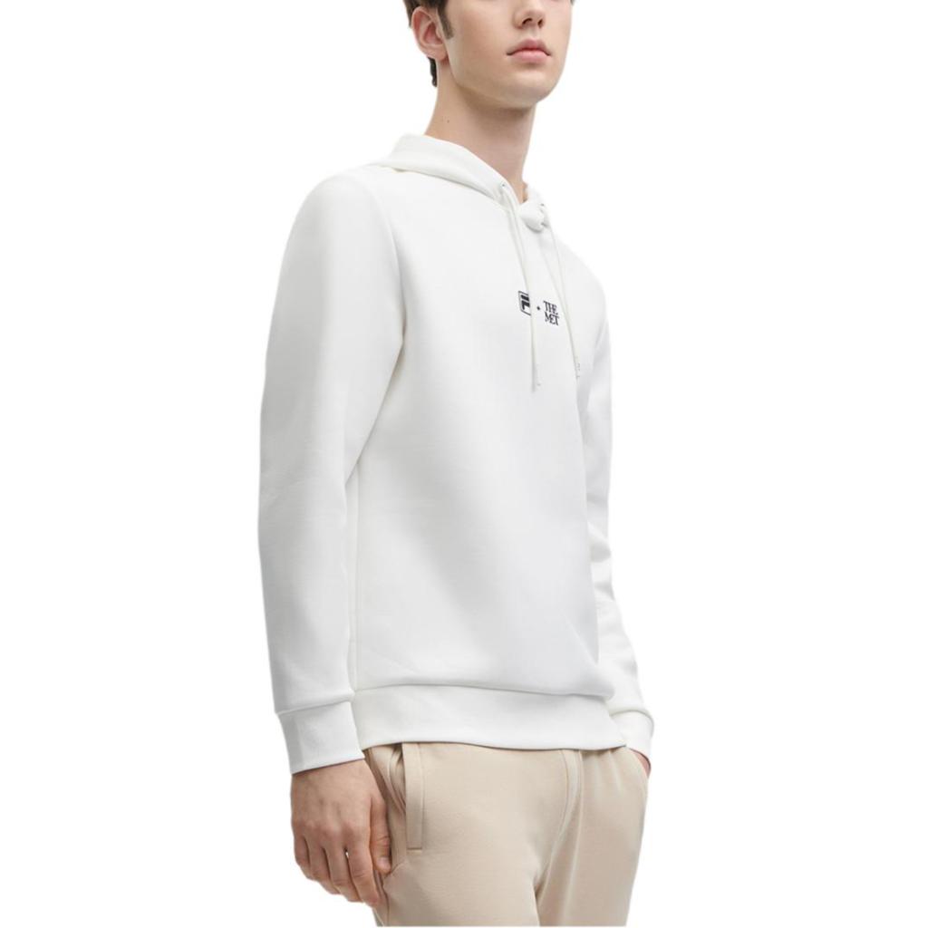 Fila 2023 Осень Новая Вязаная Толстовка с Капюшоном Модная Повседневная Свободная Вязаная Толстовка Мужская толстовка Облако-Гриб-Белый F11M348205F-WT